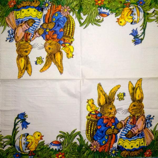 184 Rabbits:  unnatürlich - 3-ply - 35x35 cm